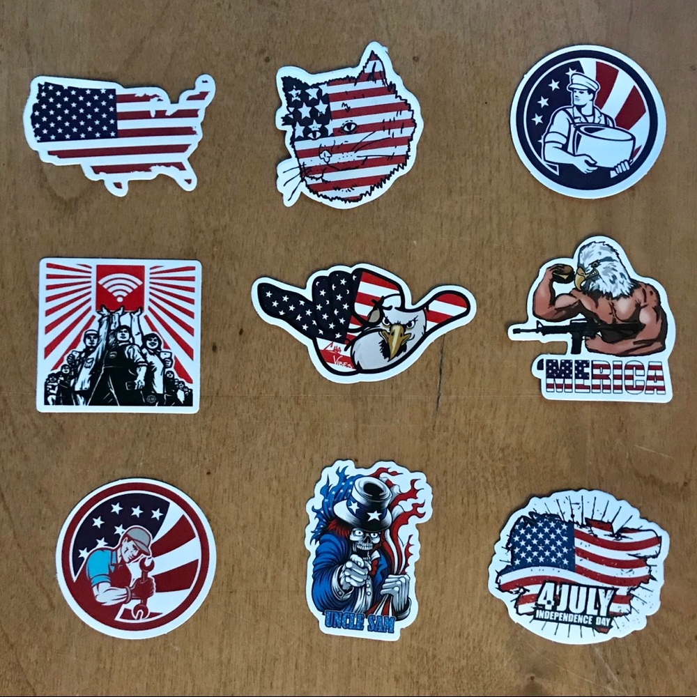 9 USA Sticker bundle #3 🇺🇸
